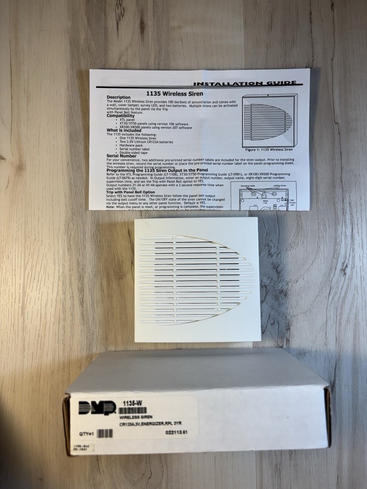 DMP 1135-W Wireless Siren for DMP Security, White