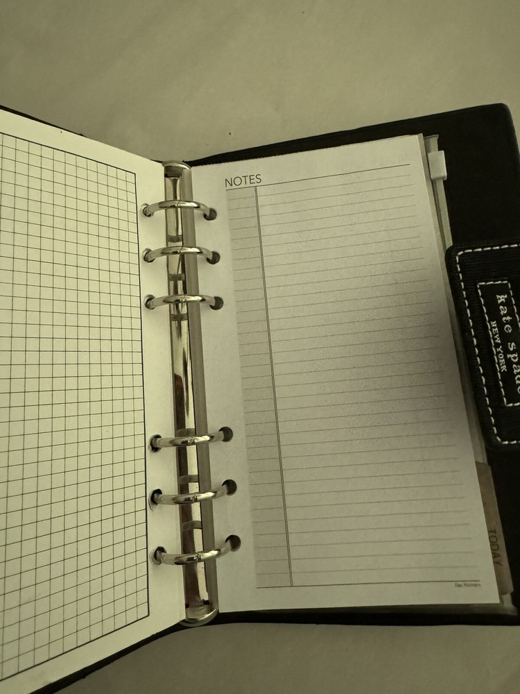 Kate Spade - Vintage Black Diary Organizer