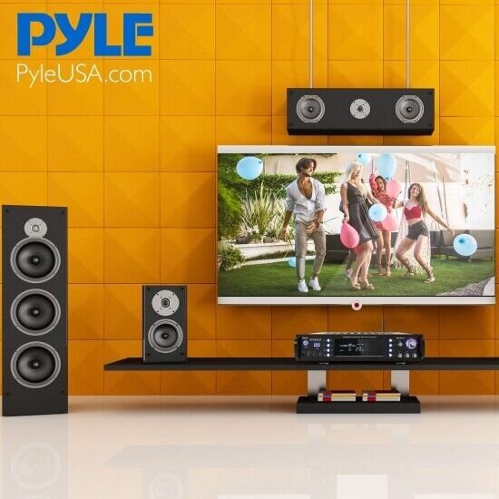 Pyle Hybrid Amplifier Receiver, 3000W / AUX,USB,RCA Inputs - Black P3301BAT