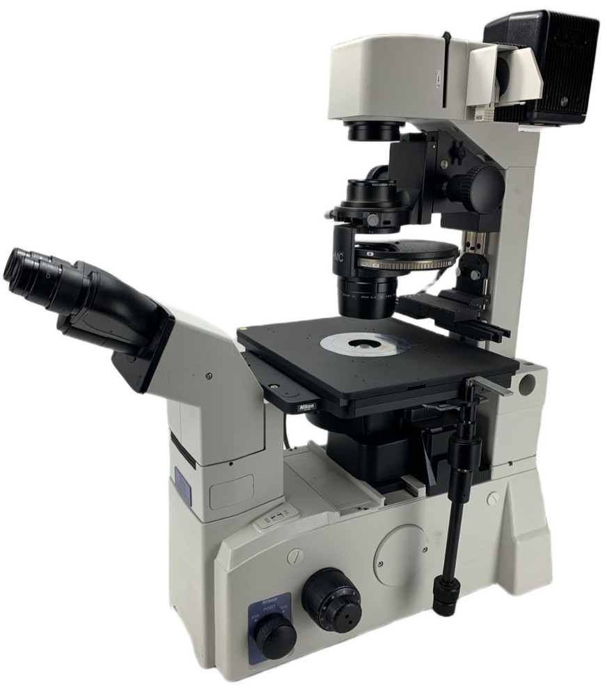 Nikon TE2000-S IVF Microscope Hoffman Modulation In Vitro with 4 Objectives