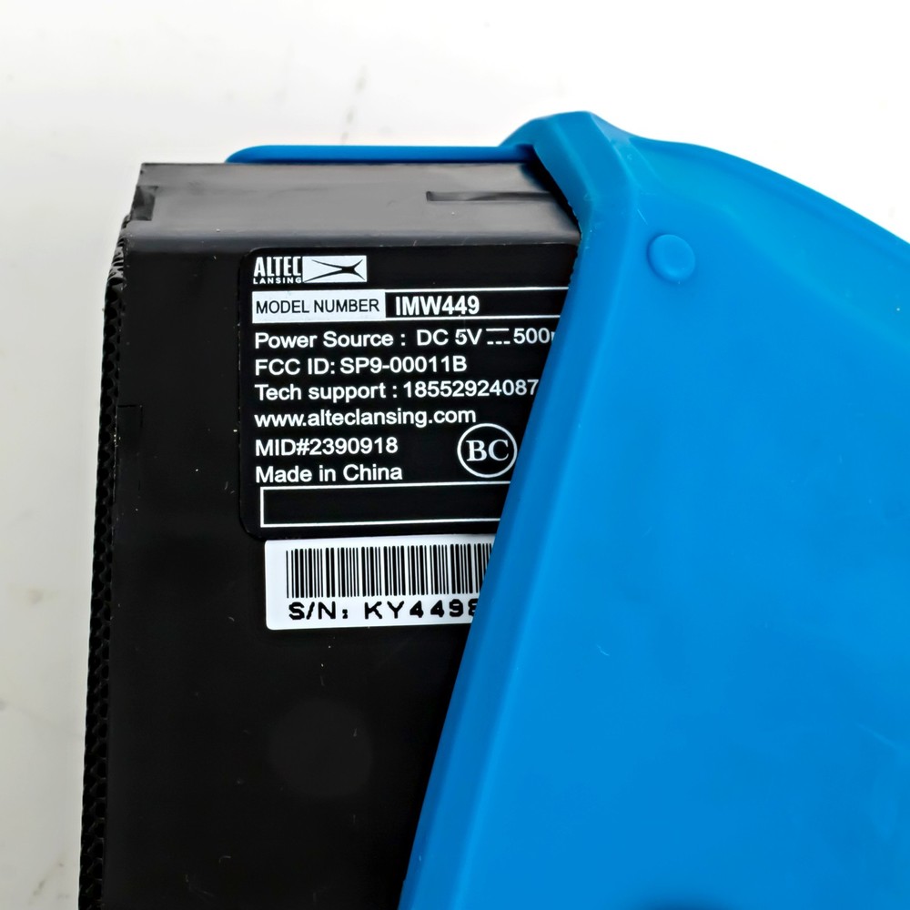 Altec Lansing Jacket H2O Bluetooth Wireless Speaker, BLUE - IMW449