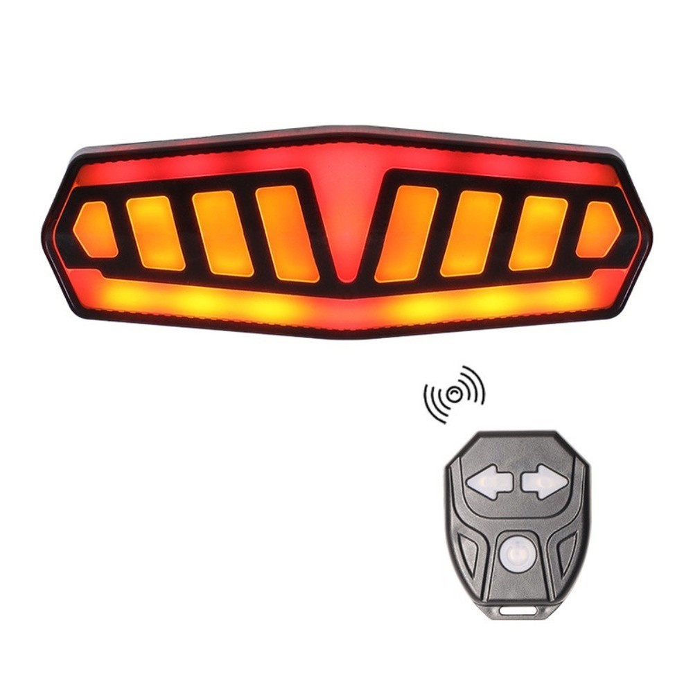 Bicycle Taillight with Wireless Remote Control and Multiple Flashing Modes