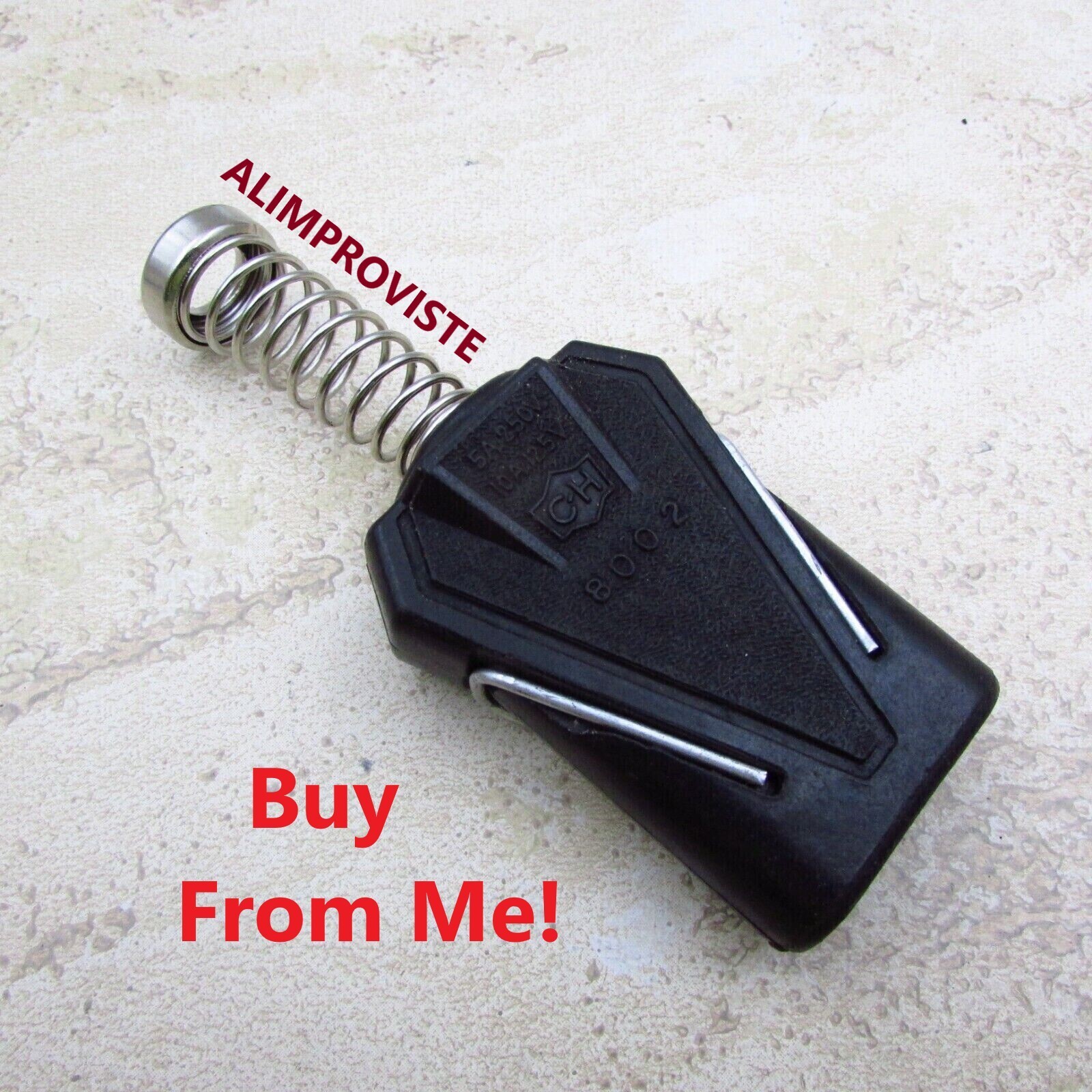 APPLIANCE CORD END 2-Prong VINTAGE Bakelite USA 5A 250V 10A 125V NEW CH 8002K4