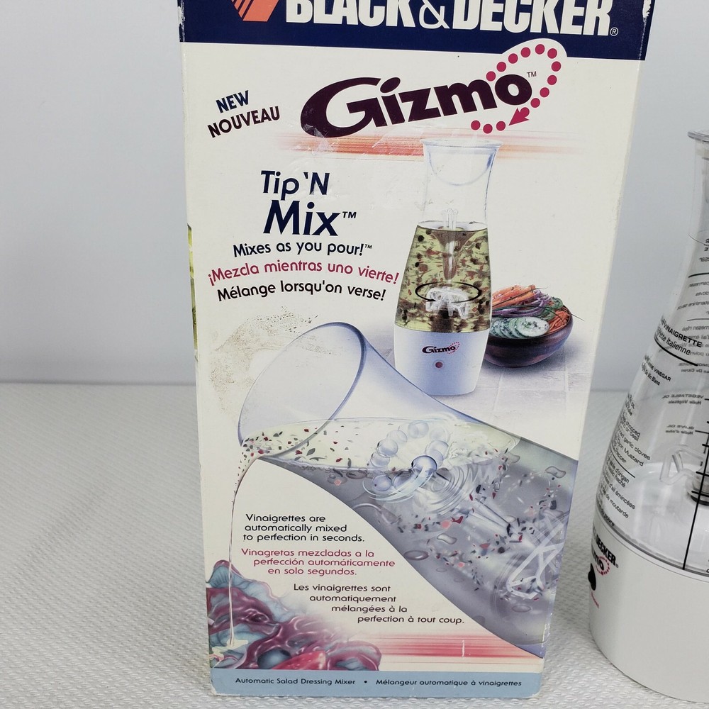 Black And Decker Gizmo Tip N Mix Automatic Dressing Mixer New