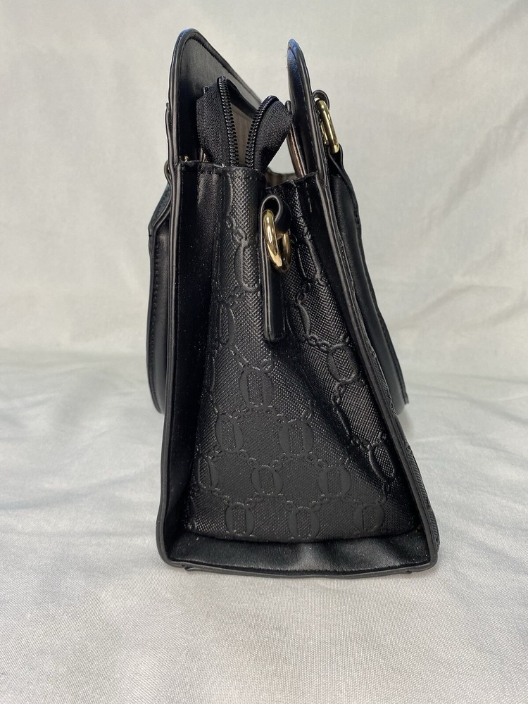Soperwillton Black Textured Hand Bag