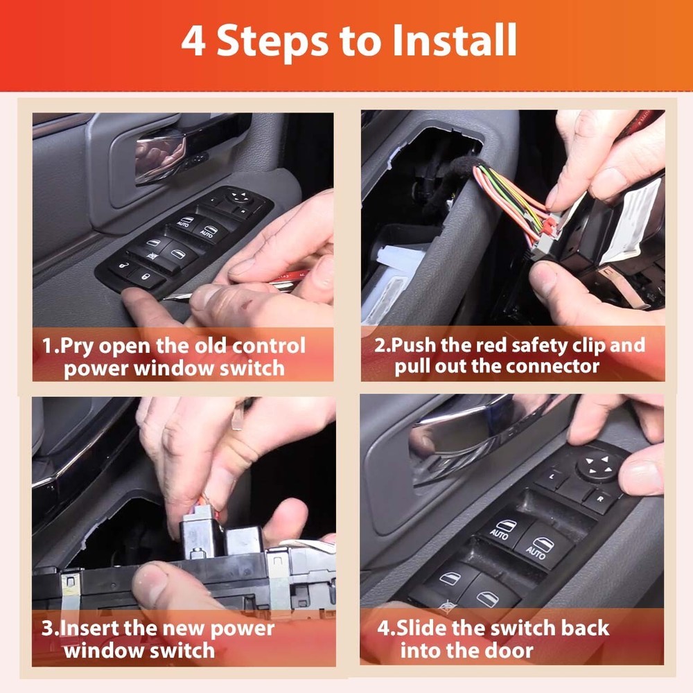 Driver Side Master Power Window Switch for 2013-2015 Dodge Ram 1500 2500 3500