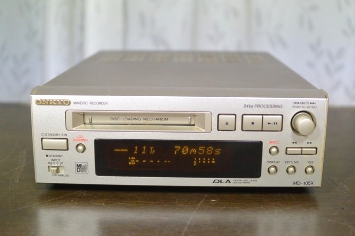 ONKYO MD-105X Mini Disc Recorder Audio