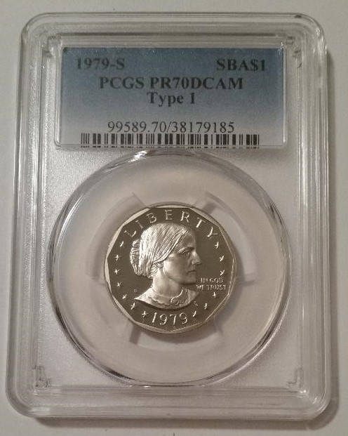 PCGS 1979 S Susan B Anthony Dollar Type 1 Proof PR70 DCAM