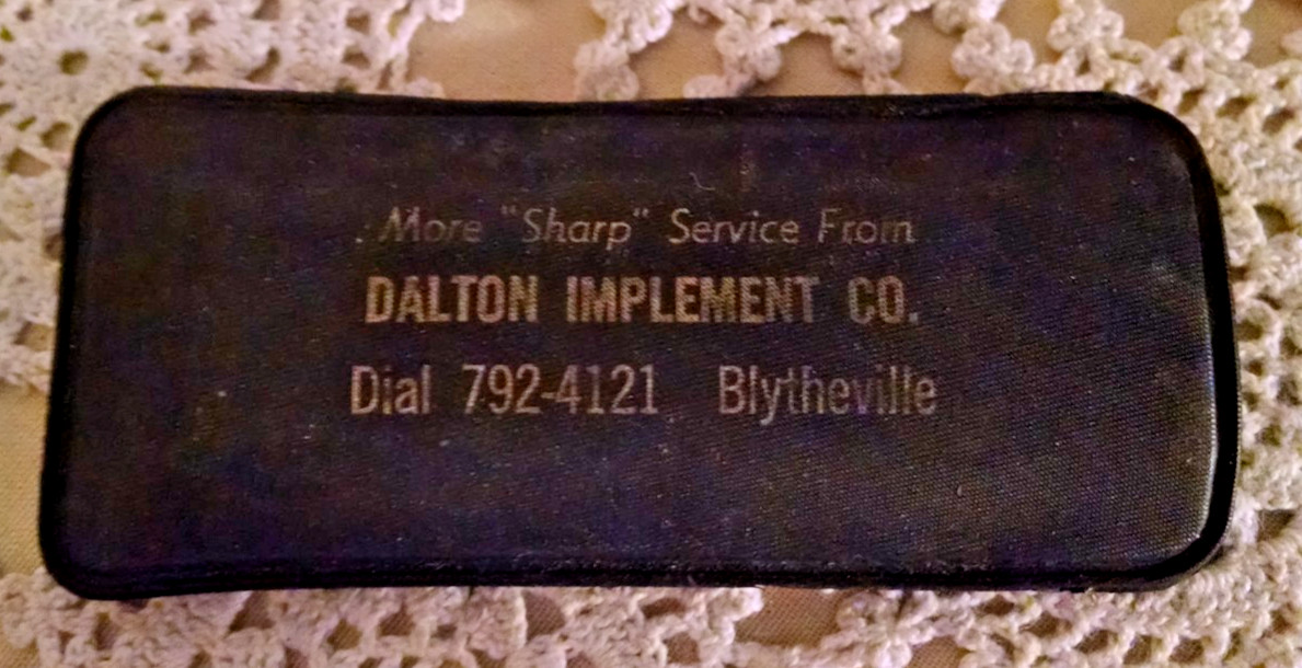 Dalton Implement Co Sharpening Stone Org Case Blytheville Arkansas Honing Tool