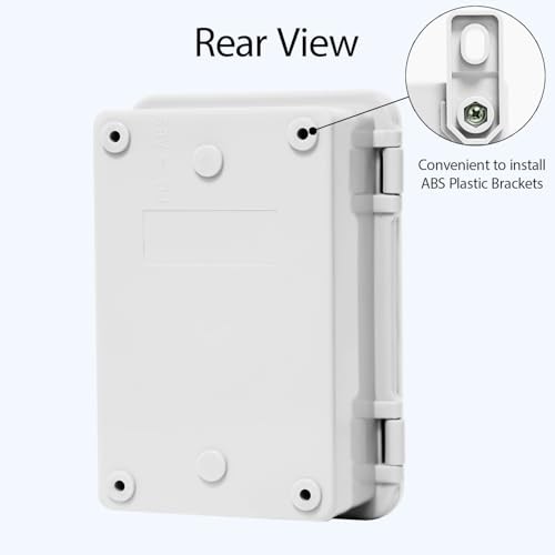 Junction Box, ABS Plastic, IP65 Waterproof Dustproof 5.9" x 3.9"x 2.8" (1pc)