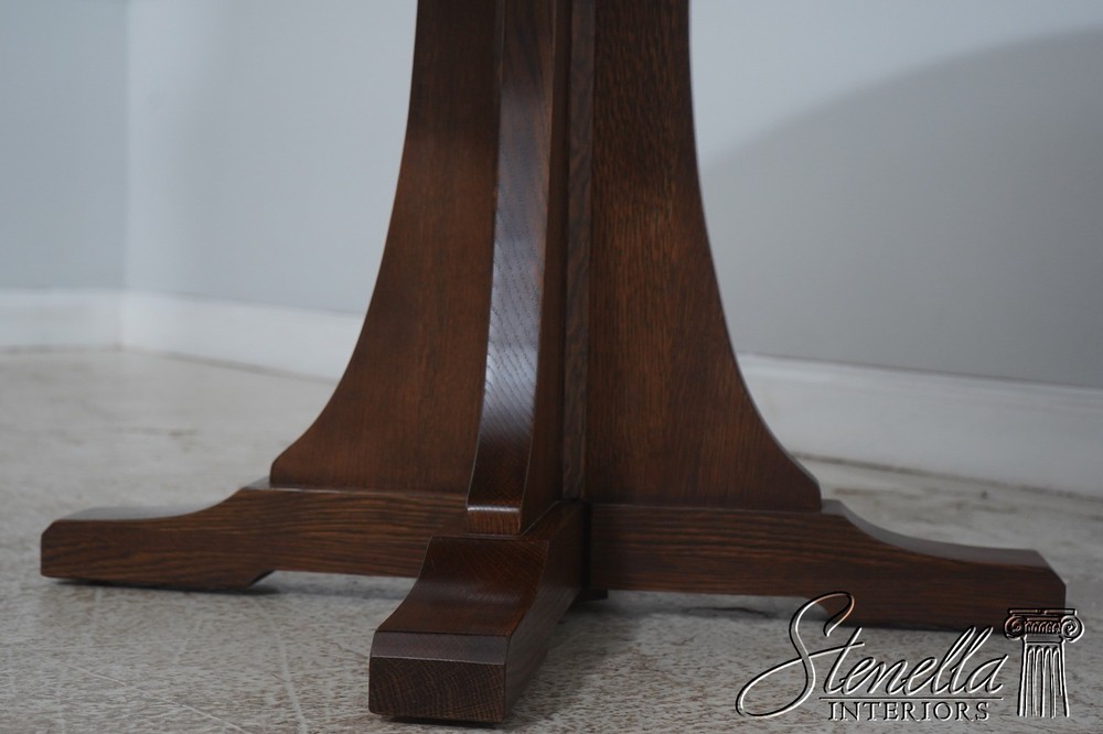 72371: STICKLEY Mission Oak Round Dining Room Table
