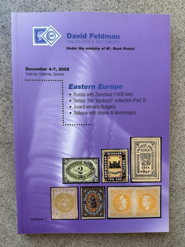 David Feldman Auction Catalog Eastern Europe Russia Zemstvo 2002