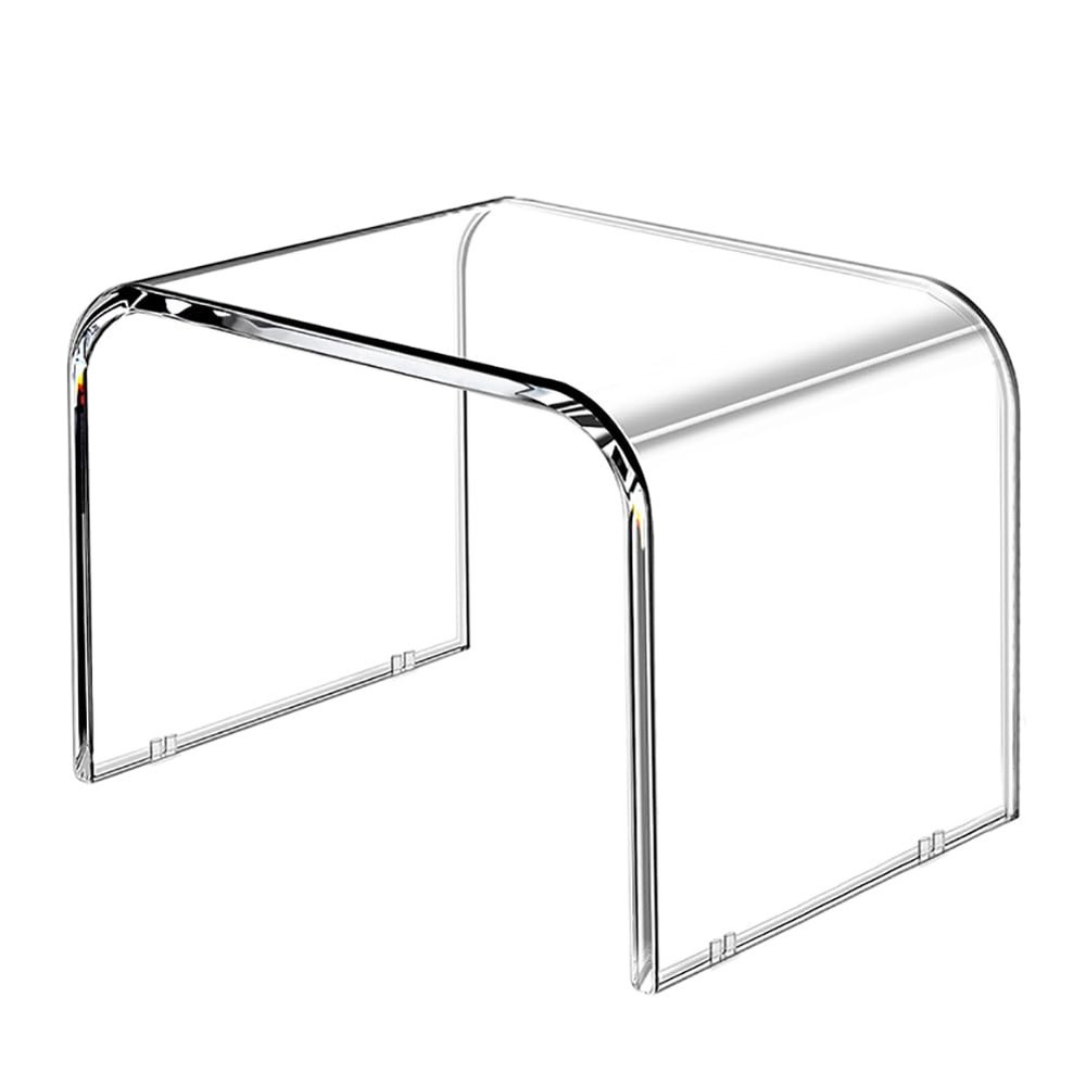 Kids' Step Stool 9'' Acrylic Transparent Step Stools Strong Load 250 Lbs One ...