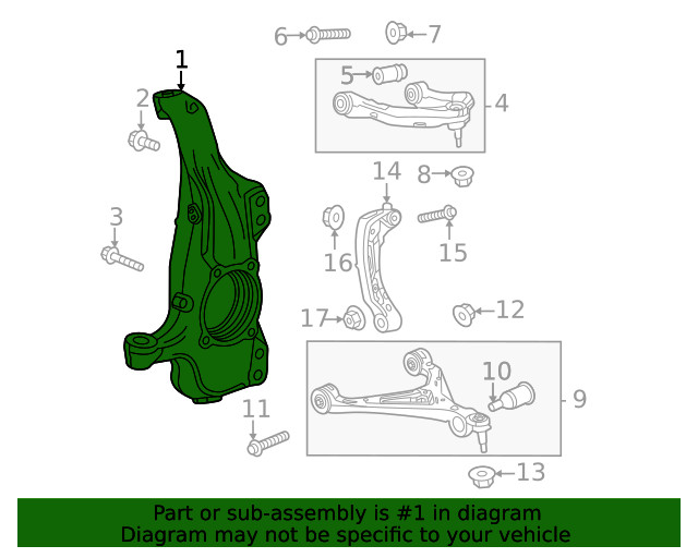 Genuine GM Knuckle 85677115