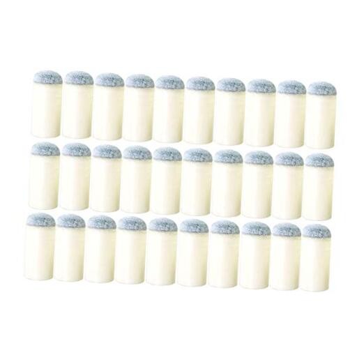 RLECS 30pcs Professional Billiard Replacement Tips 13mm Gray Cue Tips Durable