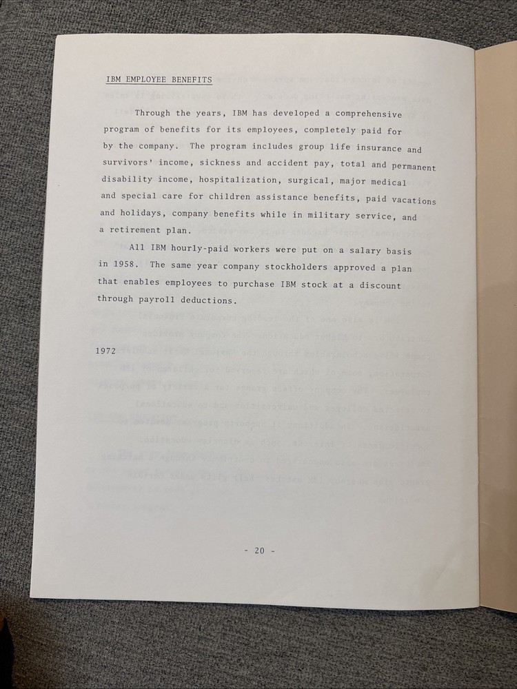 A Profile of IBM 1973