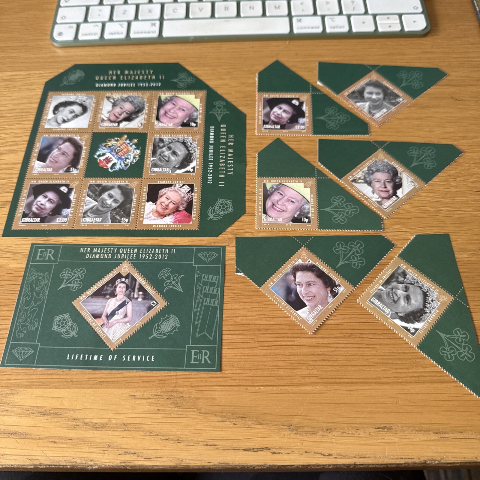 Gibraltar 2012 DIAMOND JUBILEE collection (1ST ISSUE)  MNH