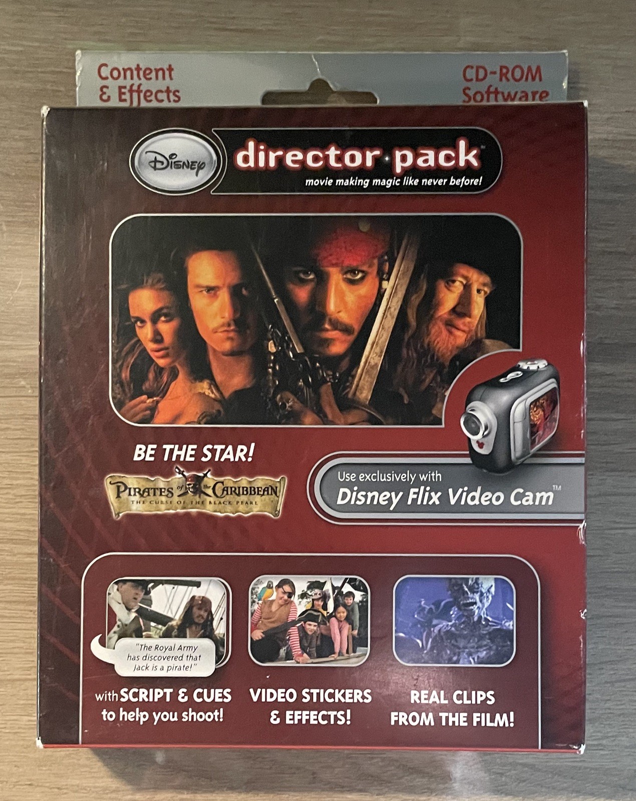 Disney Flix DisneyFlix Pirates of the Caribbean Director Pack CD-ROM - NEW