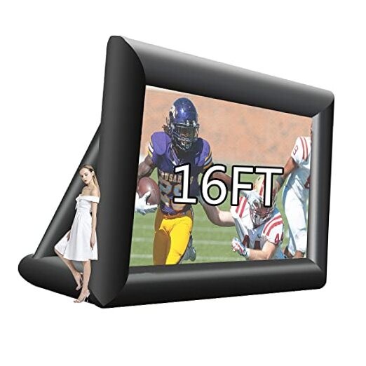 Inflatable Projector Screen, Outdoor Projector Screen, Front/Rear 16ft