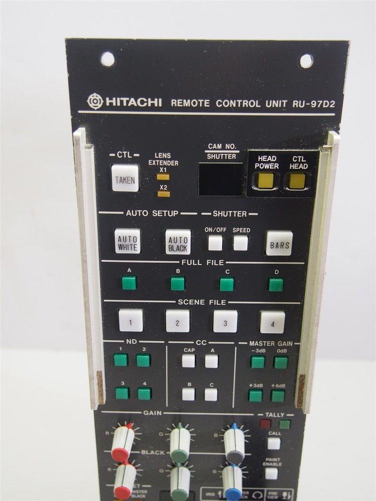 Hitachi RU-97D2 Remote Control Unit Missing Plastic Cover