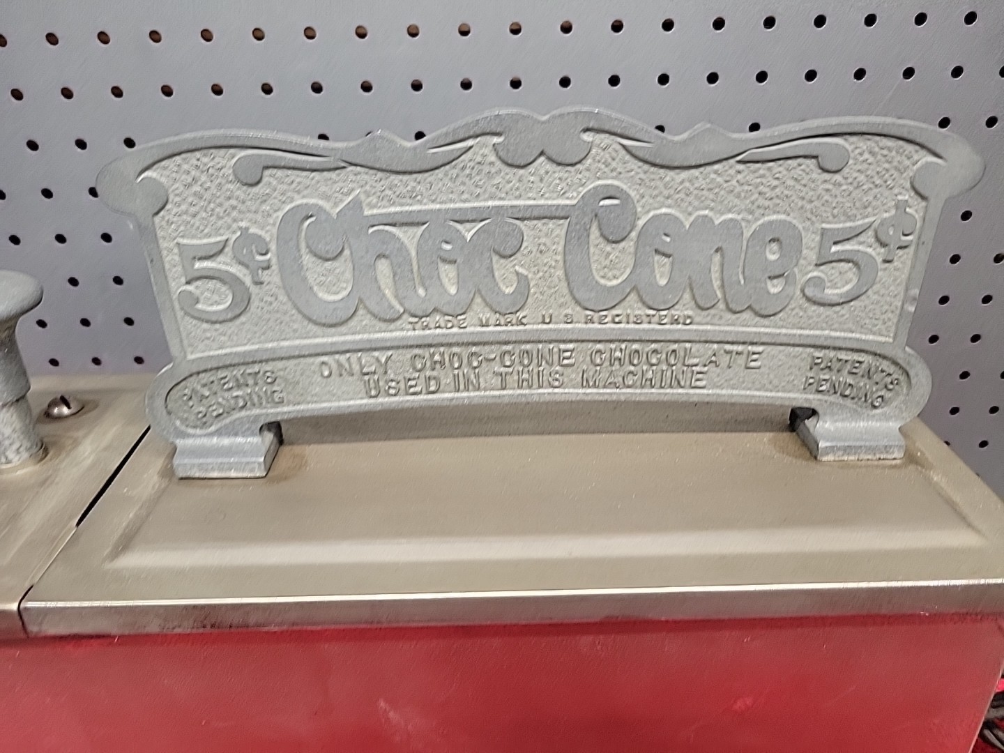 CHOC-CONE COMPANY ICE CREAM CHOCOLATE DIP MACHINE 5 CENT