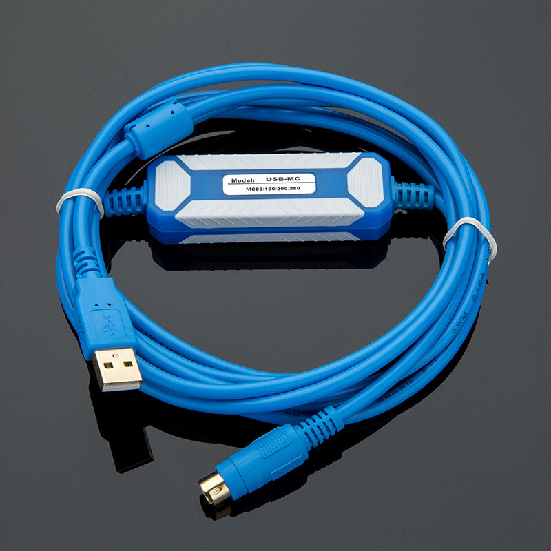 For Megmeet PLC programming cable MC80\100\200\280 connector USB-MC