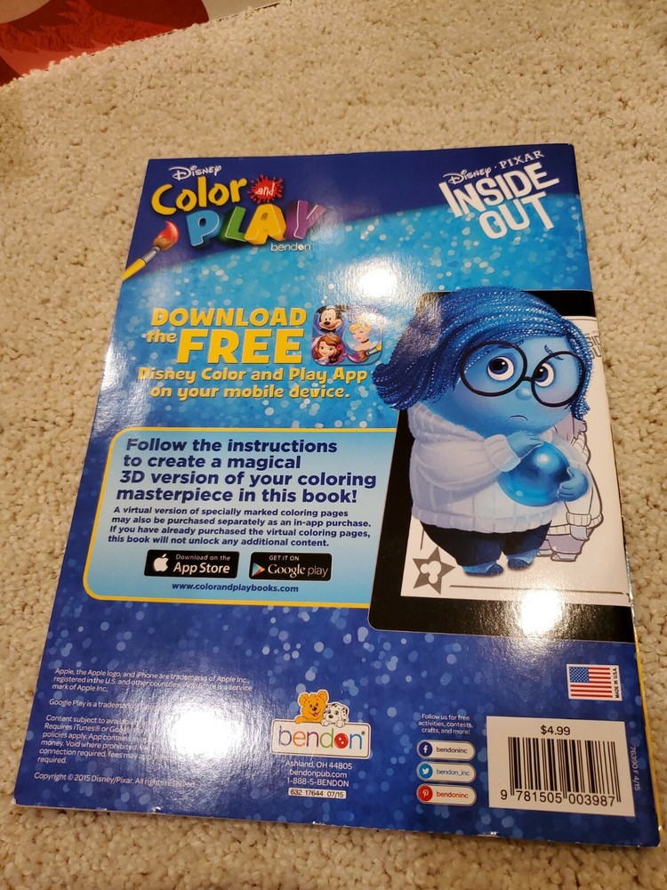 Inside Out Color & Play Ultimate Activity Book