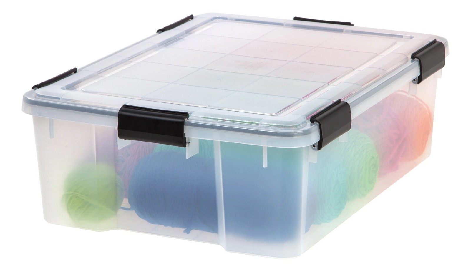 41.2 Quart WeatherPro™ Storage Container Box Bin with Seal Latching Lid, Clear