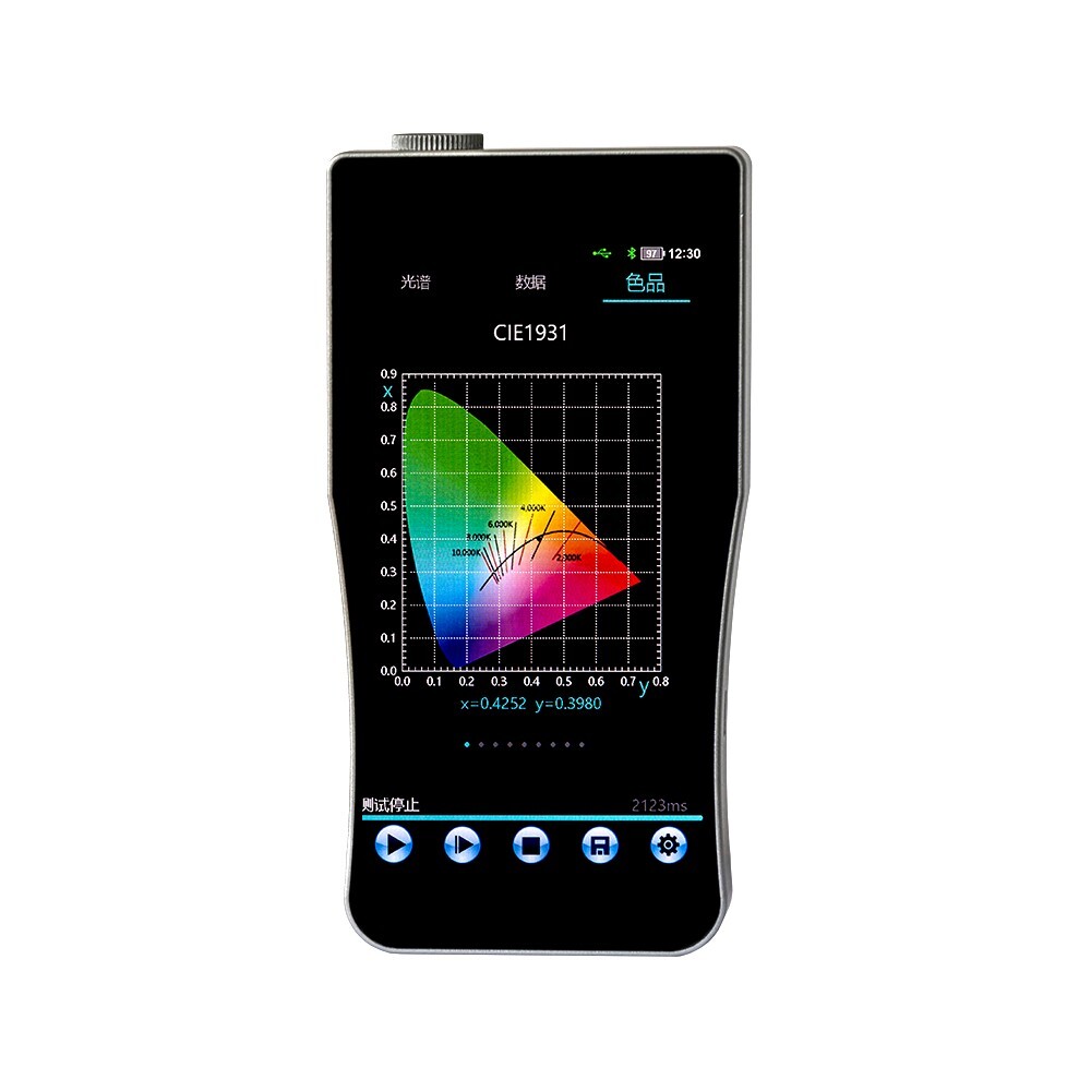 Light Spectrometer Blue Light Apectrum Analyzer with Wavelength Range 350～800nm