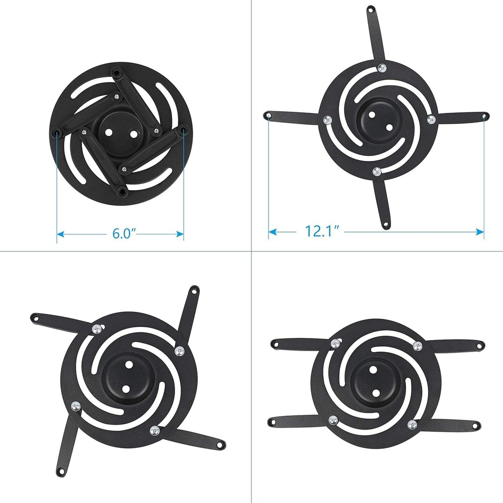 Full Motion Universal Ceiling Projector Mount Bracket with Adjustable Height ...