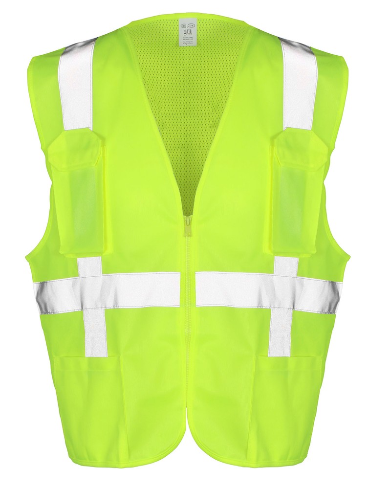 9 Crowns Reflective Safety Work Visibility ANSI/ISEA Class 2 Vest