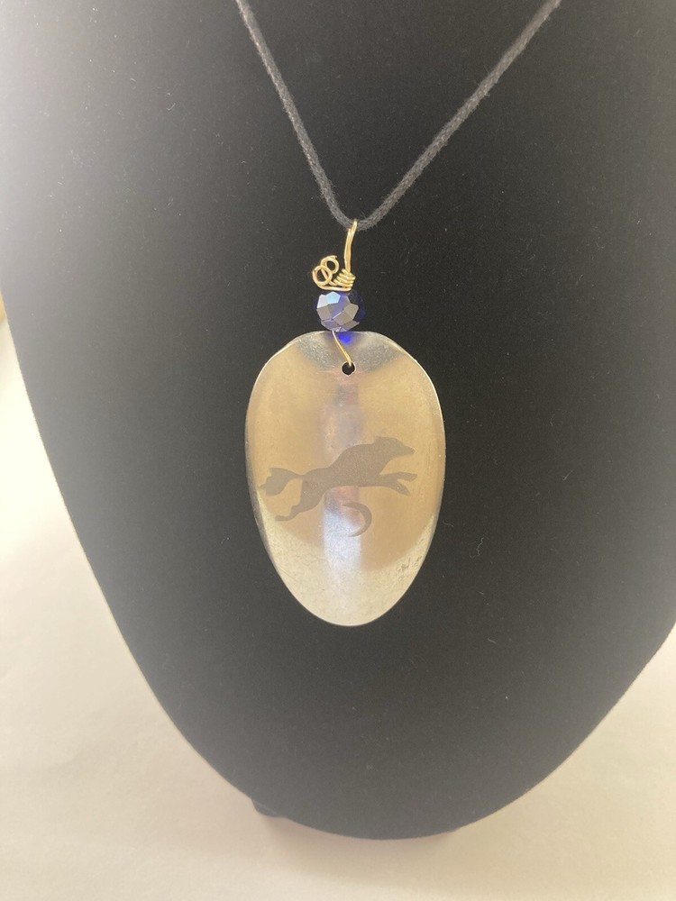 Wolf cresent moon Necklace