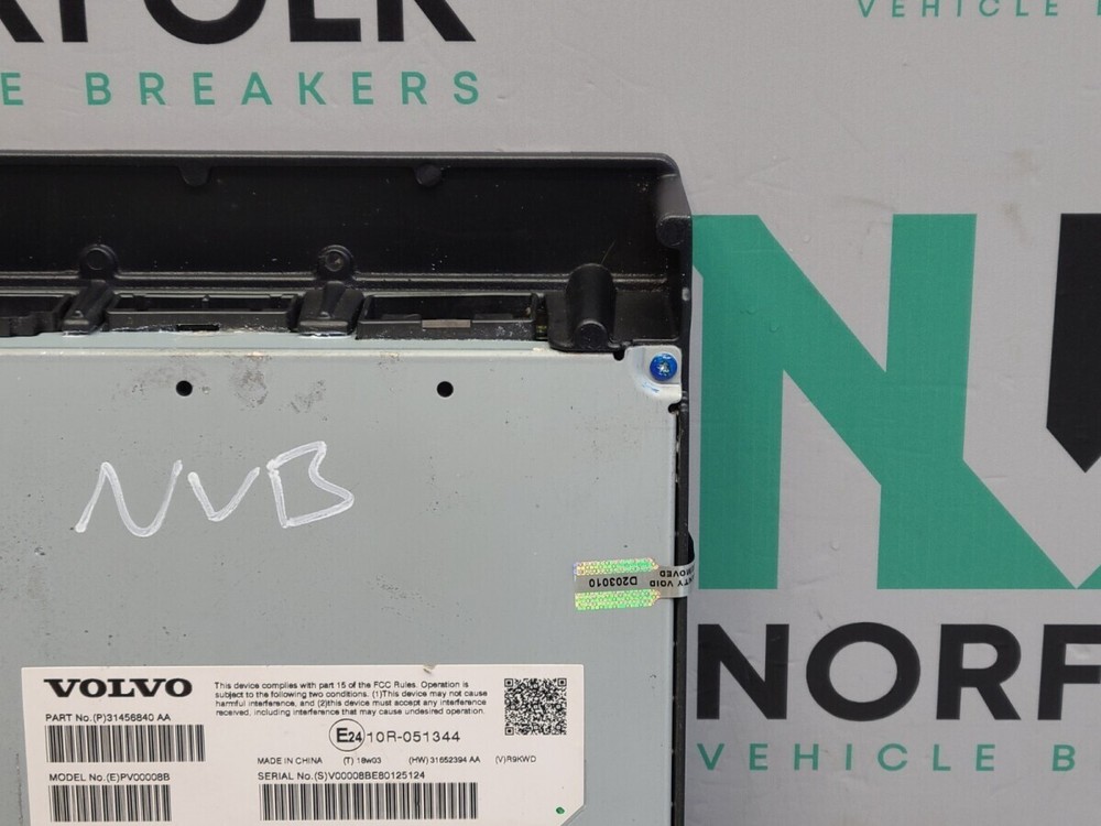 Volvo XC40 Amplifier 31456840