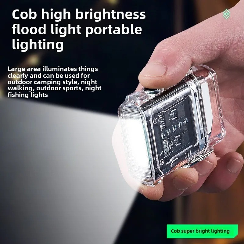 USB Rechargeable Lighter Dual Arc Plasma Windproof Lighter Waterproof COB Light