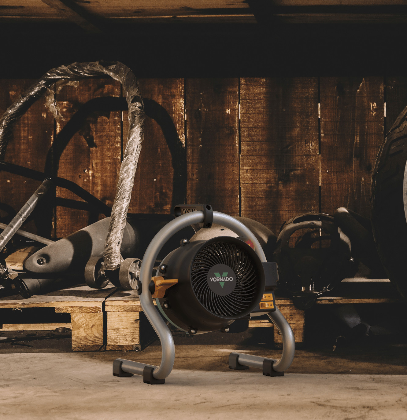 Vornado Velocity HD Garage Heater Workshop Fan 2 Heat Settings 30 Degree Tilt