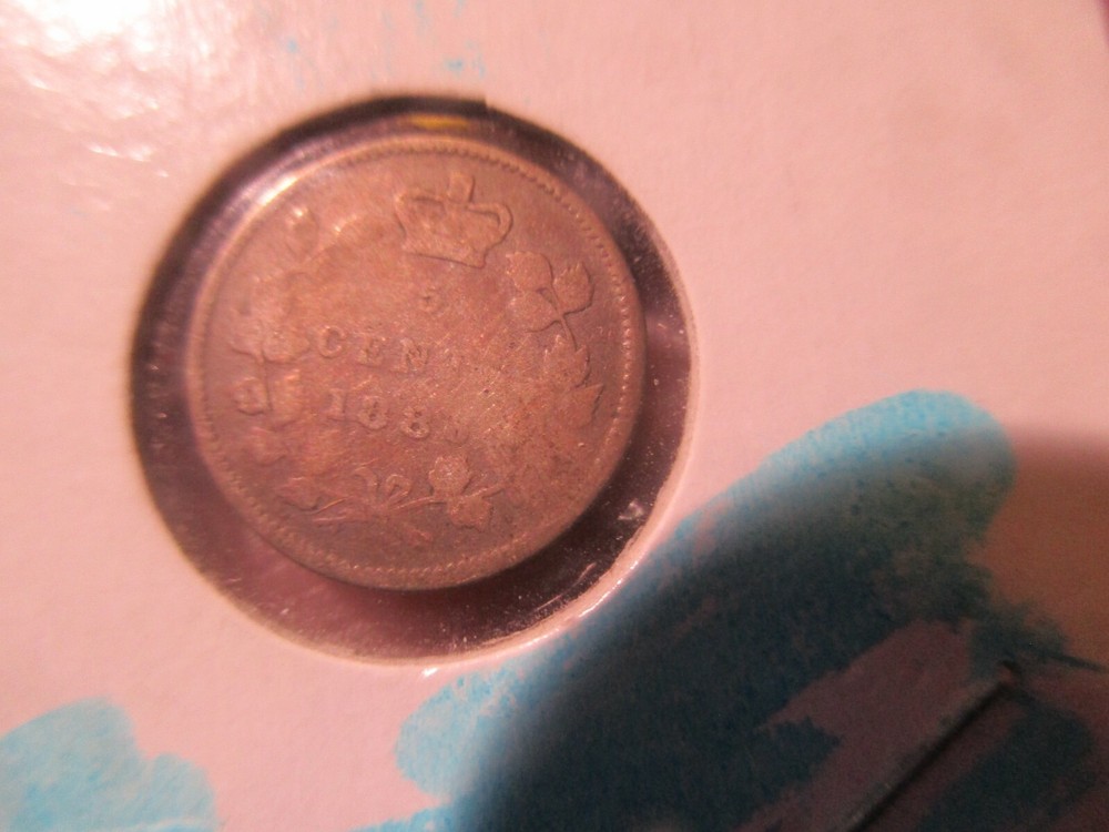 Canada - 1886 Sterling Silver 5c - Victoria