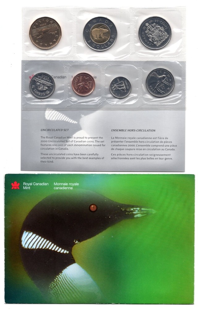 2000 W Canada PL Uncirculated Proof Like Coin Set