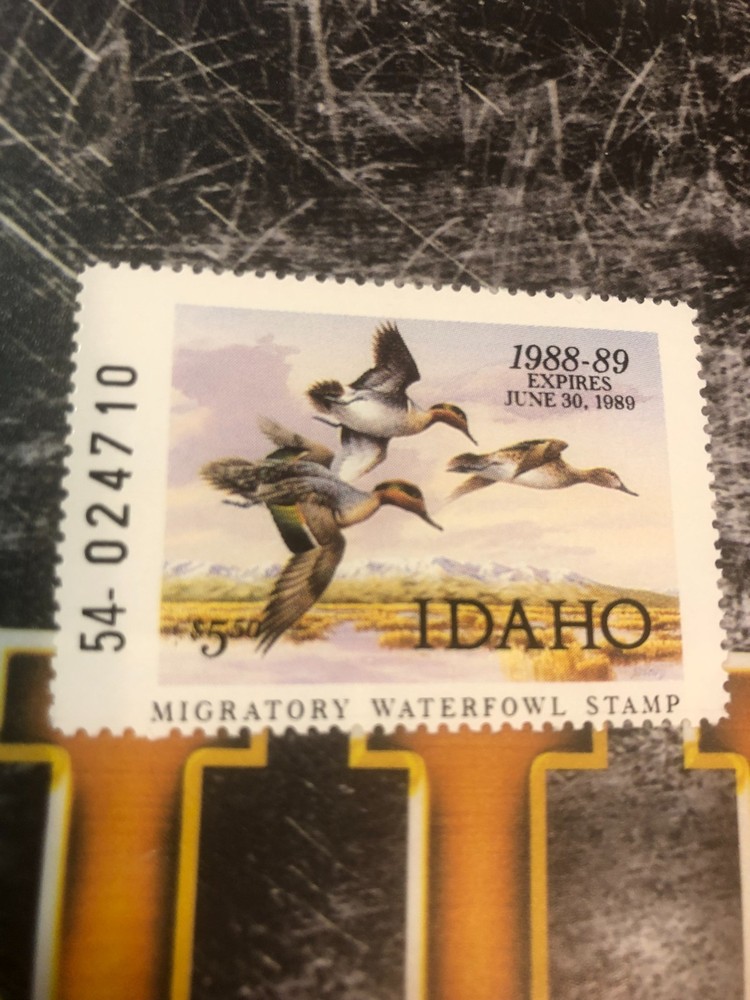 1988 Idaho State Duck Stamp,