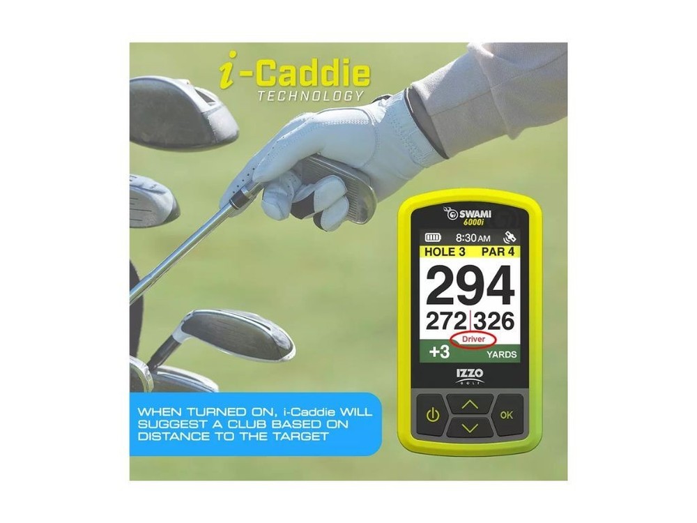 Izzo Swami 6000i Golf GPS – Yellow – Authentic