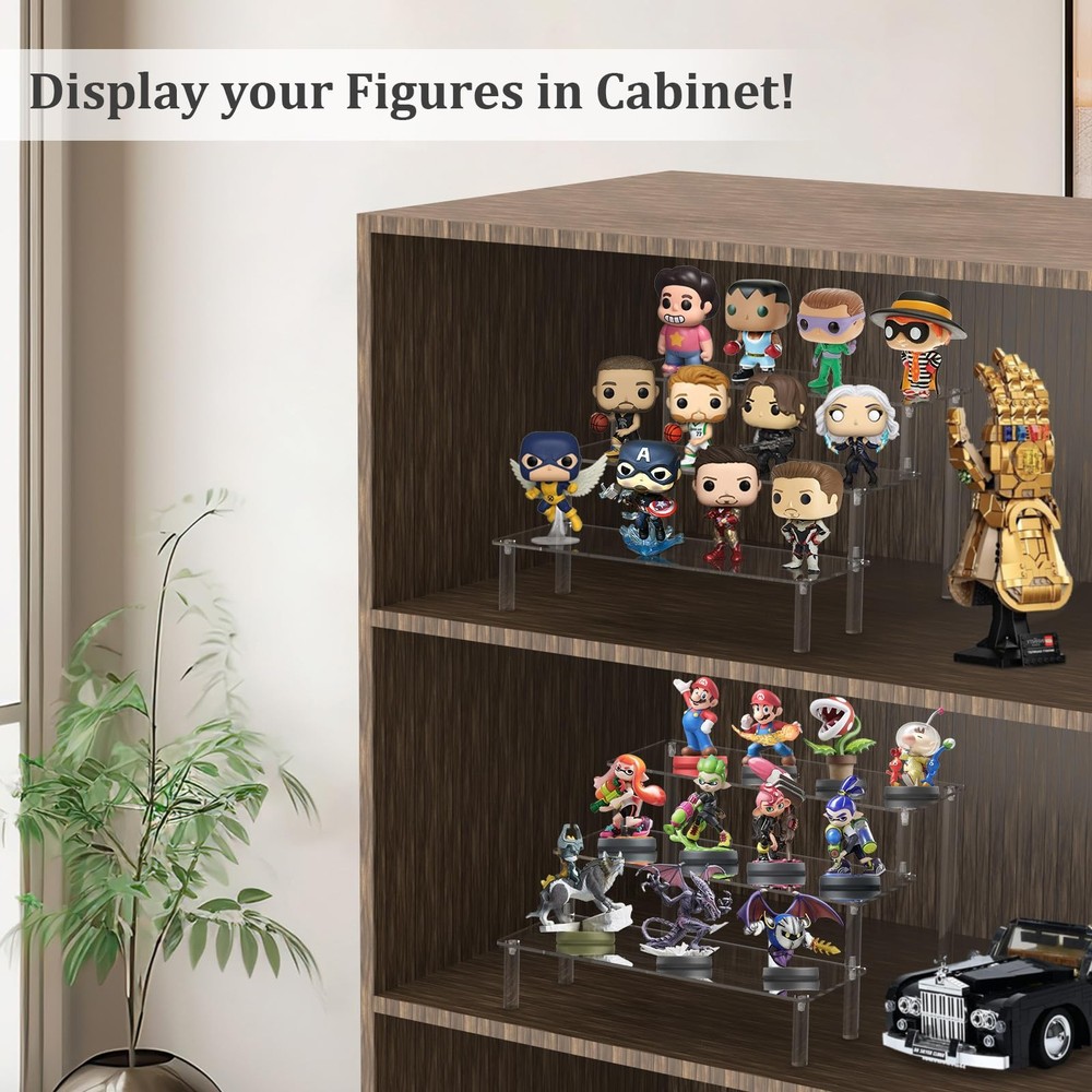 Acrylic Riser,Clear Display Risers Stand Perfume Organizer Cologne Acrylic Sh...
