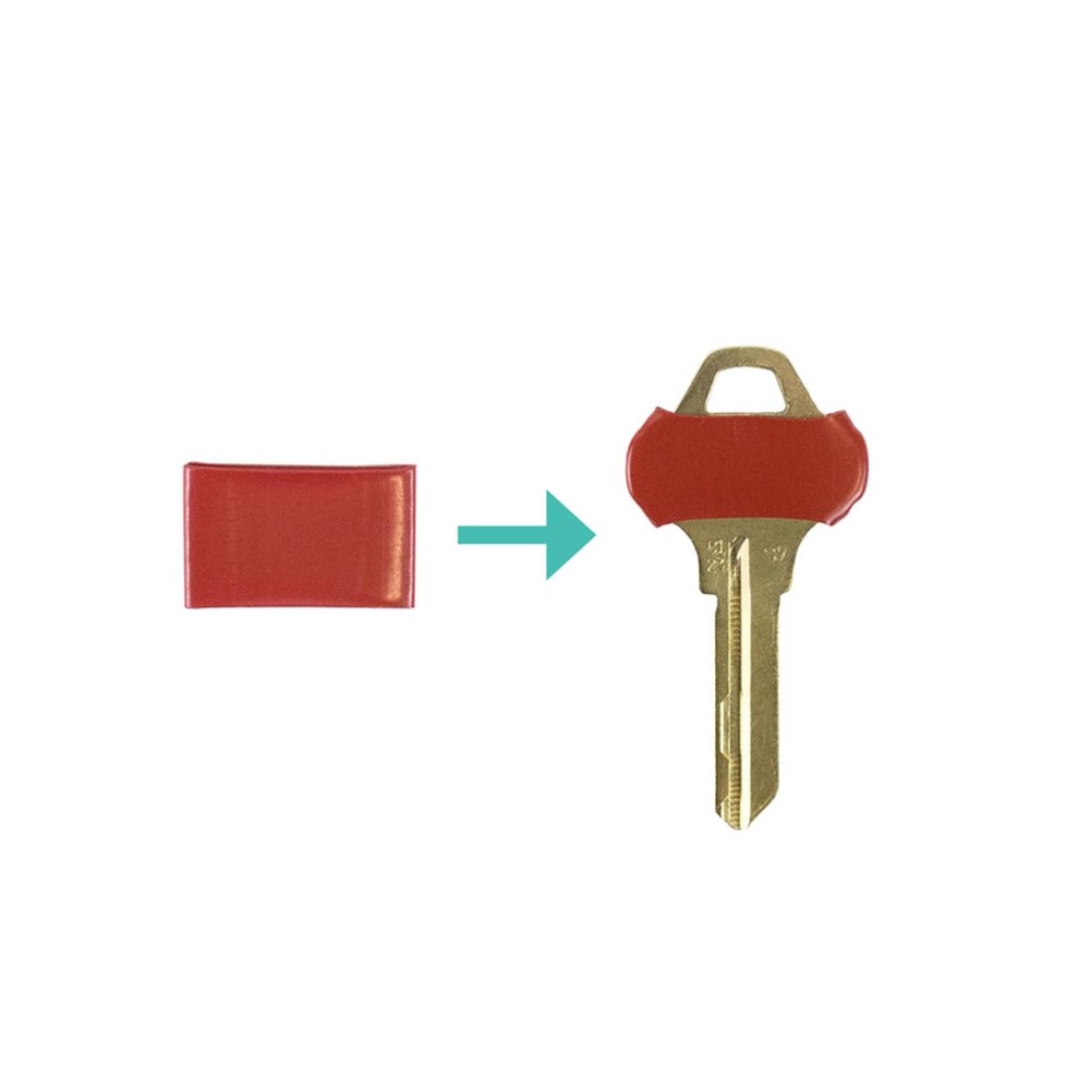 Key-Write 17104 Assorted Color Plastic Key Sleeve Medium