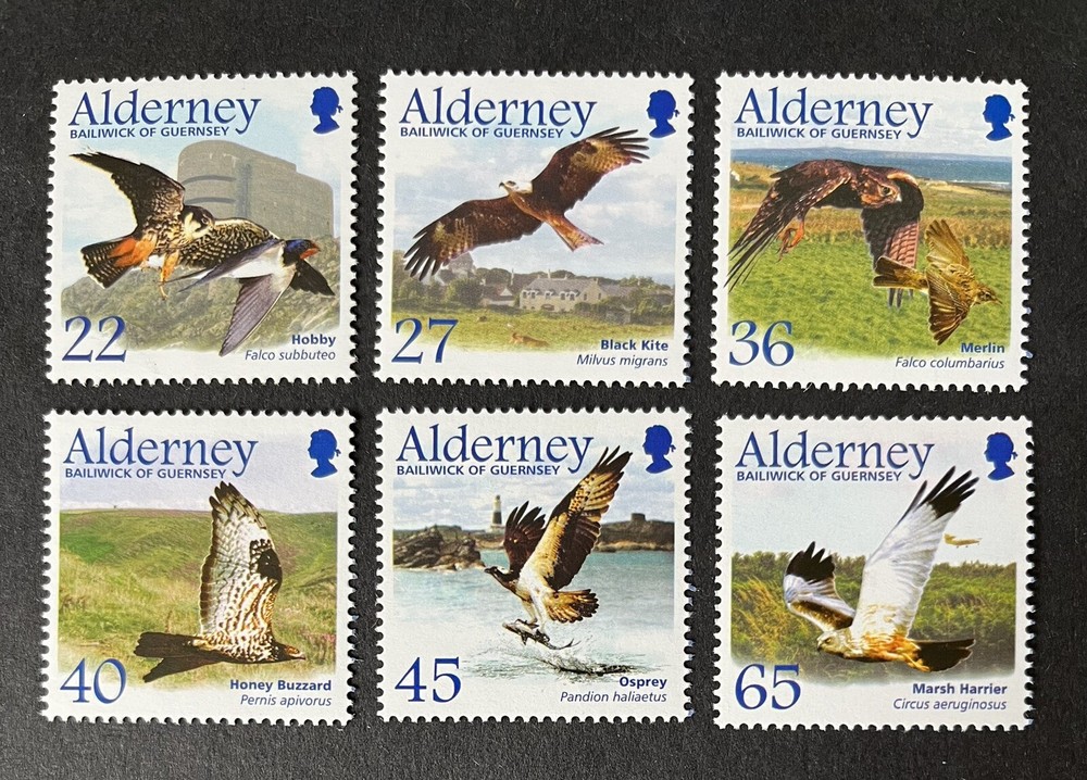 ALDERNEY 2002 MNH MIGRATING BIRDS STAMP SET