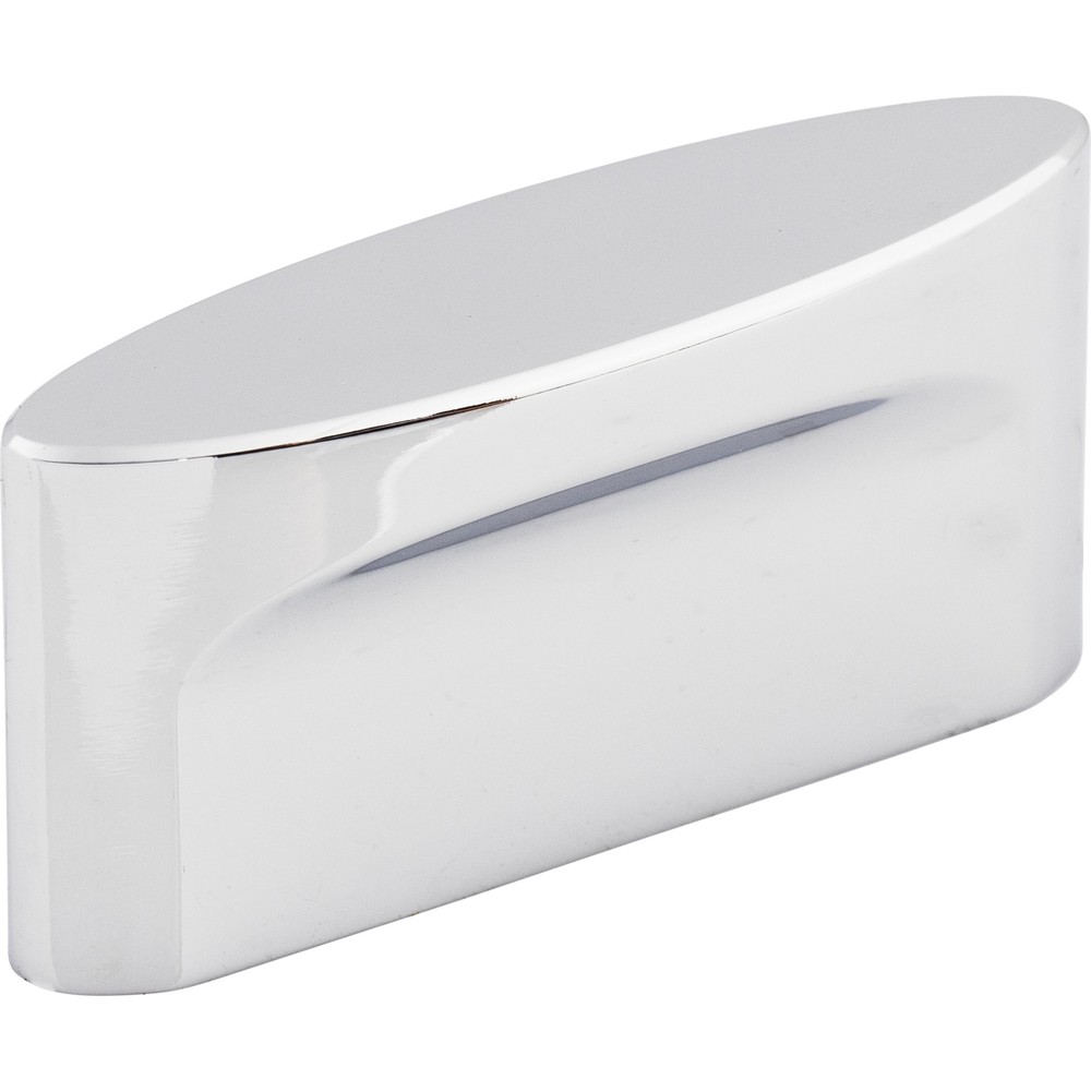Top Knobs TK74PC Oval Slot Knob Medium 1 1/2" (c-c) Polished Chrome