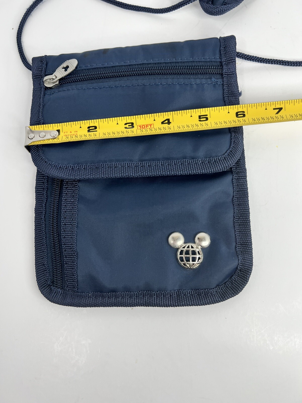 Disney TAG Travel Accessories Gear Navy Blue Neck Wallet ID Holder Bag Pouch