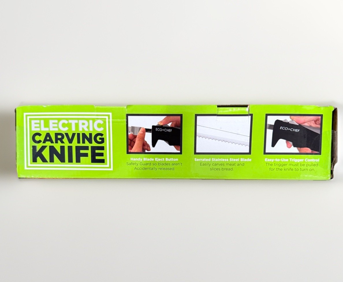 Eco+Chef Electric Carving Knife Cook Smarter New in Box