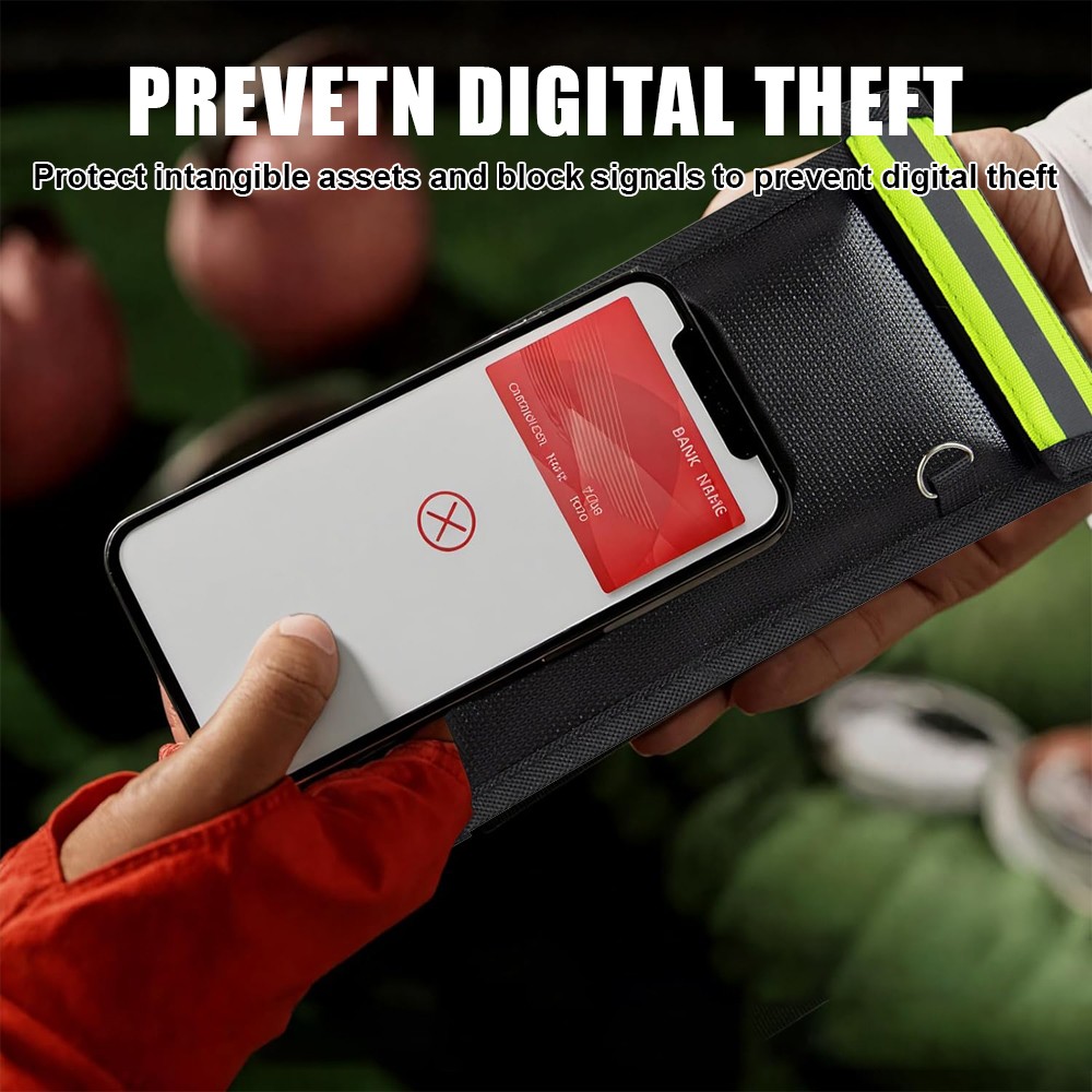 Signal Blocking Faraday Bag Phone Wallet Shielding Pouch Blocker Case Protector