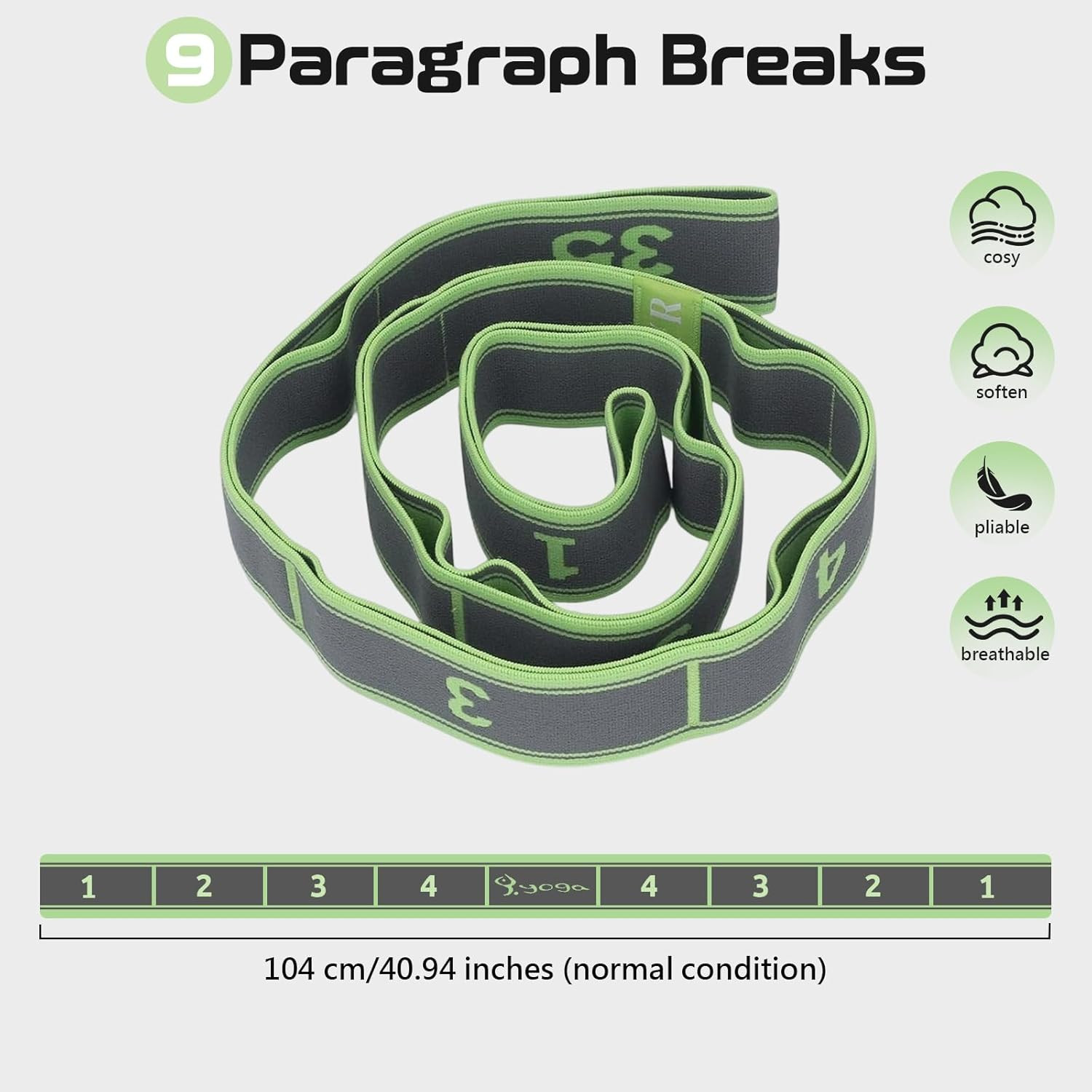 Stretch Band Strap Number Elastic Stretching Strap Exercise Bands Yoga Equipment