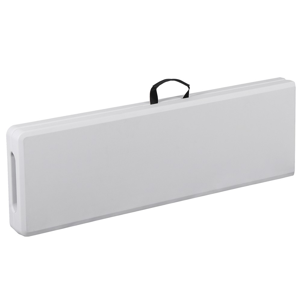 2X 6FT Plastic Foldtable Bench w/ Handles Outdoor Portable Stackable Bench Party