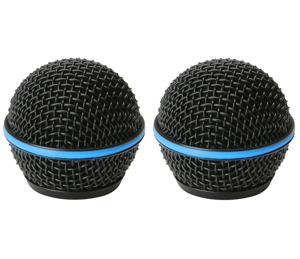 2 Pack Microphone Grille Replacement for Shure QLX-D Handheld Transmitter Black