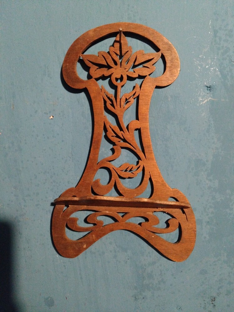 Vintage Wooden Fretwork Shelf